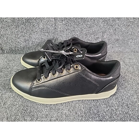 NWT NEW Men’s Black Sneakers by George Size 8 MEMORY FOAM - Picture 1 of 8